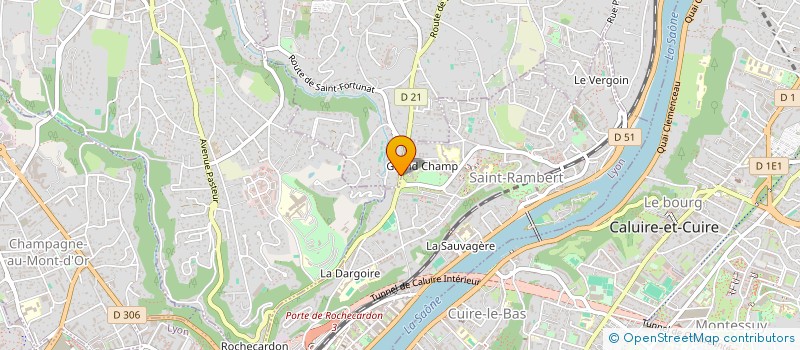 localisation de l'entreprise CADI  SAINT-CYR-AU-MONT-D'OR