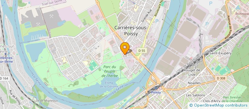 localisation de l'entreprise CADI  CARRIERES-SOUS-POISSY