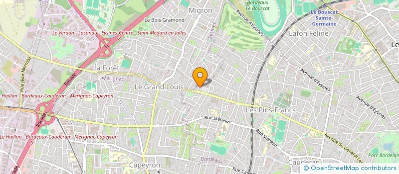 localisation de l'entreprise CADI SERVICES à BORDEAUX