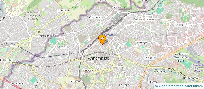 localisation de l'entreprise CADIANNE à ANNEMASSE