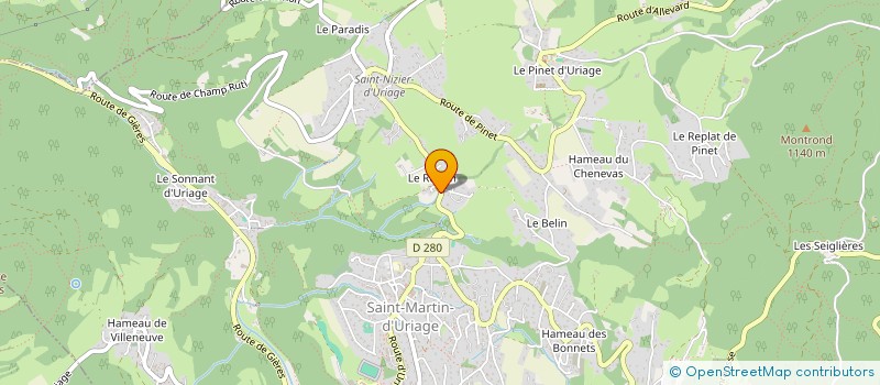 localisation de l'entreprise CADIC ET BONTEMPS  SAINT-MARTIN-D'URIAGE