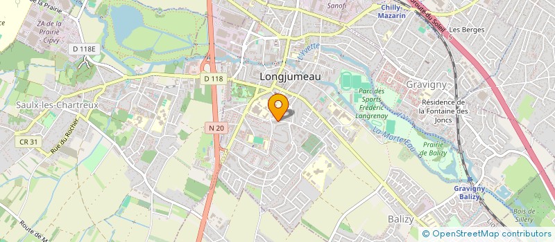 localisation de l'entreprise CADICI BF à LONGJUMEAU