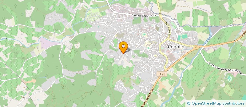 localisation de l'entreprise CADIET PASCAL BATIMENT  COGOLIN