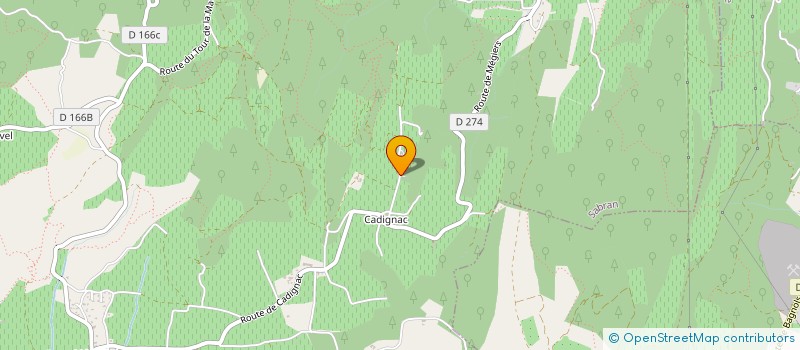 localisation de l'entreprise CADIJEANNE  SABRAN