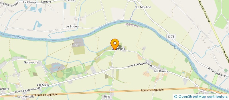 localisation de l'entreprise CADILHAC  NEGREPELISSE