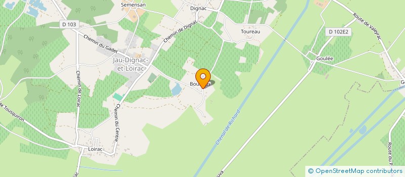 localisation de l'entreprise CADILLAC STUDIO  JAU-DIGNAC-ET-LOIRAC