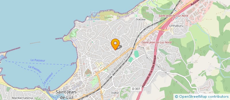 localisation de l'entreprise CADILOJI  SAINT-JEAN-DE-LUZ