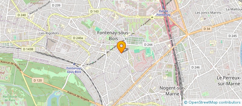 localisation de l'entreprise CADINAAU  FONTENAY-SOUS-BOIS