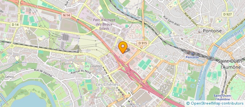 localisation de l'entreprise CADIOR à PONTOISE