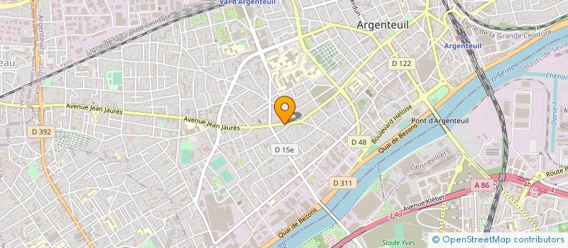 localisation de l'entreprise CADIOU FILS à SANNOIS