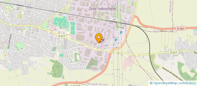 localisation de l'entreprise CADIOU-GIONTA  MEYZIEU