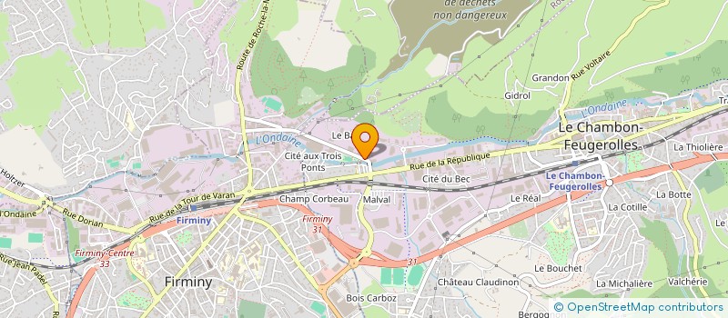 localisation de l'entreprise CADIROM à LE CHAMBON-FEUGEROLLES