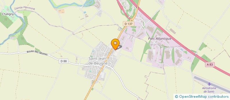 localisation de l'entreprise CADIS à SAINT-JEAN-DE-BEUGNE