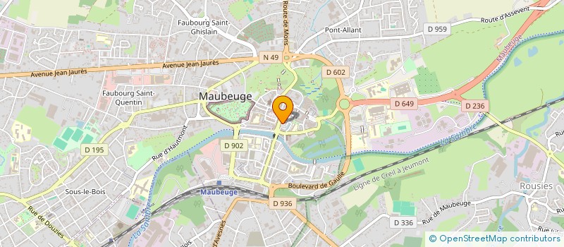 localisation de l'entreprise CADIS FORMATIONS à MAUBEUGE