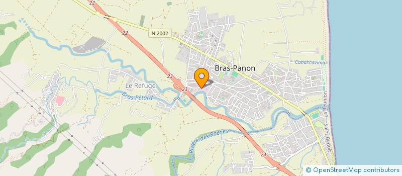 localisation de l'entreprise CADIVEL PETIAYE BERTRAND à BRAS-PANON