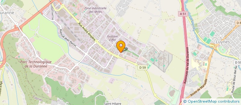 localisation de l'entreprise CADJI ET ASSOCIES à AIX-EN-PROVENCE