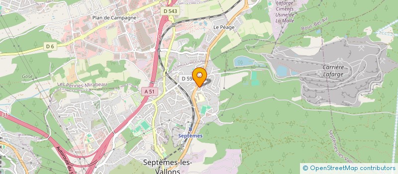 localisation de l'entreprise CADNICHROM ANODISATION à SEPTEMES LES VALLONS