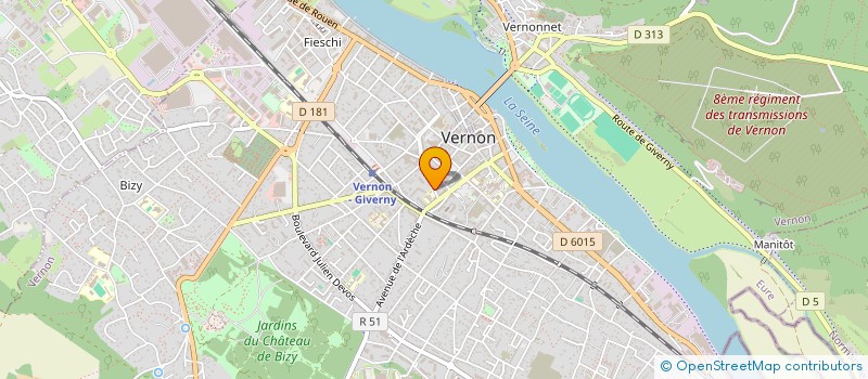 localisation de l'entreprise CADO 27  VERNON