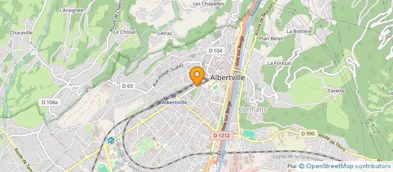 localisation de l'entreprise CADO  ALBERTVILLE