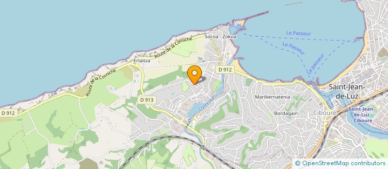 localisation de l'entreprise CADO  URRUGNE