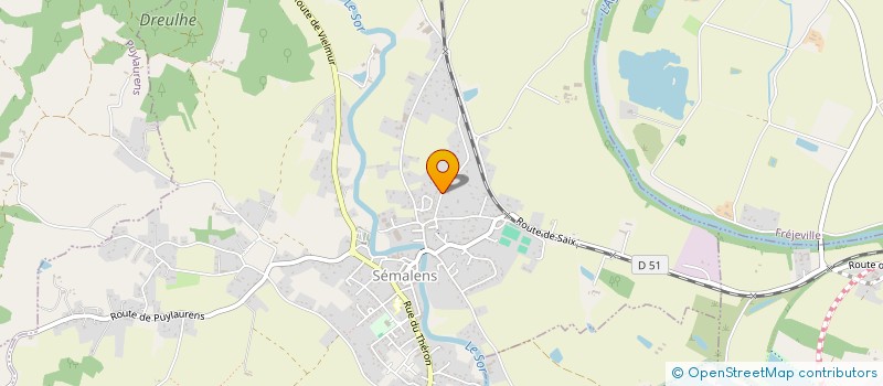 localisation de l'entreprise CADO  SEMALENS