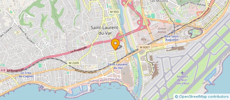 localisation de l'entreprise CADO  SAINT-LAURENT-DU-VAR