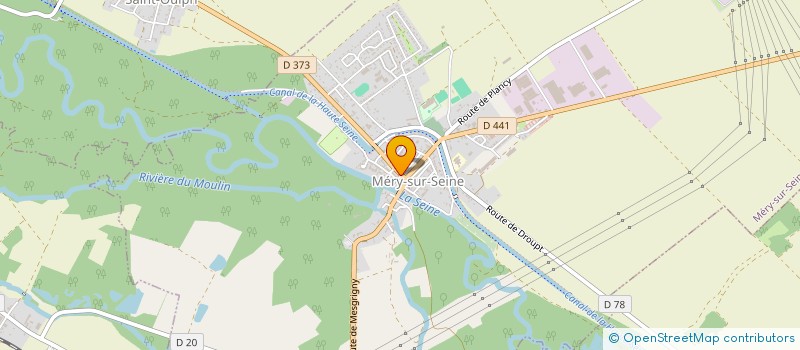 localisation de l'entreprise CADO-FLEURS  MERY-SUR-SEINE