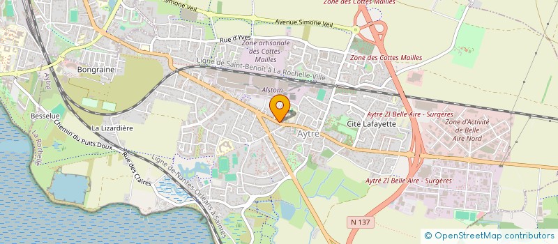 localisation de l'entreprise CADOBAT à AYTRE