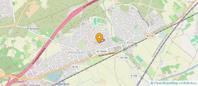 localisation de l'entreprise CADODIS à BAILLARGUES