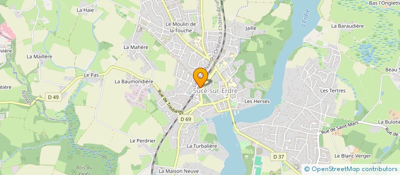 localisation de l'entreprise CADOETIK à SUCE-SUR-ERDRE