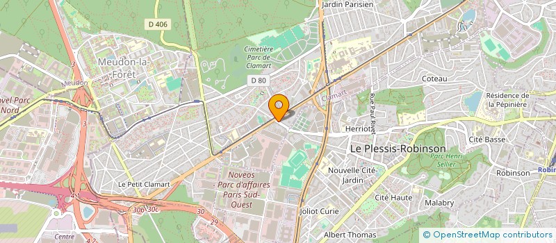 localisation de l'entreprise CADOFLOR  CLAMART