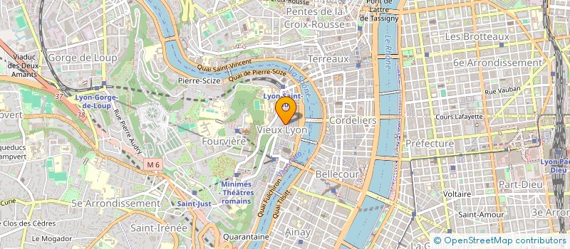 localisation de l'entreprise CADOGEST à LYON