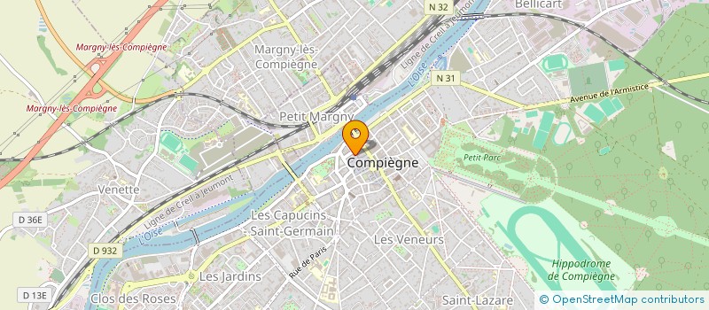 localisation de l'entreprise CADOISE  COMPIEGNE