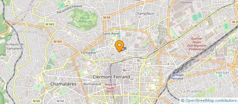 localisation de l'entreprise CADOMAS  CLERMONT-FERRAND