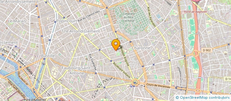 localisation de l'entreprise CADONA à PARIS