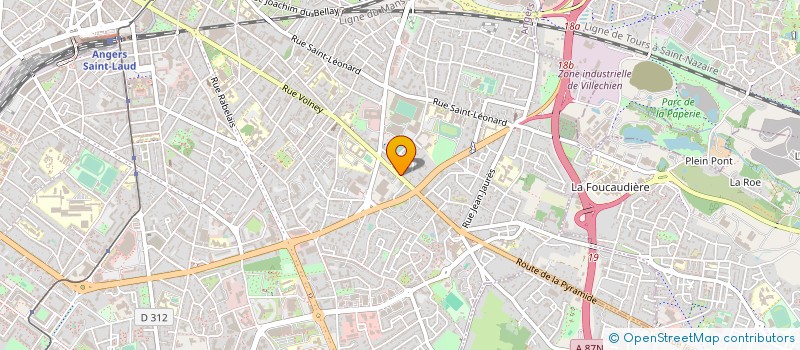 localisation de l'entreprise CADORET à ANGERS