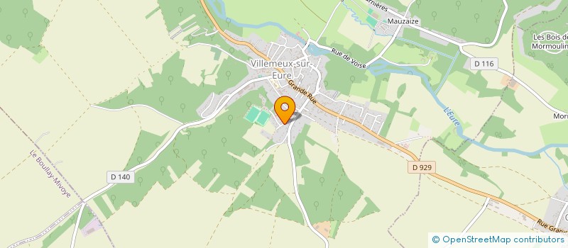 localisation de l'entreprise CADORET-BOULAIS à VILLEMEUX-SUR-EURE