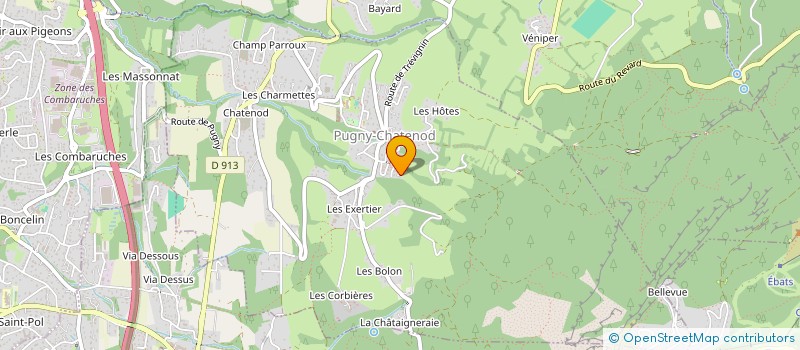 localisation de l'entreprise CADOT  PUGNY-CHATENOD