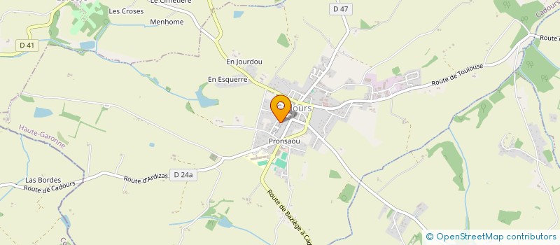 localisation de l'entreprise CADOUDENTAL  CADOURS