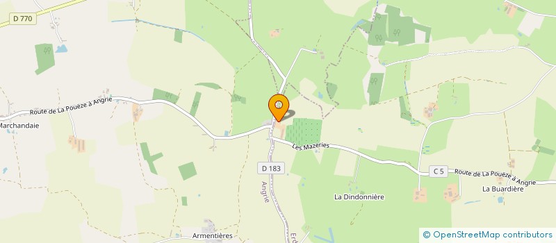 localisation de l'entreprise CADP  ERDRE-EN-ANJOU