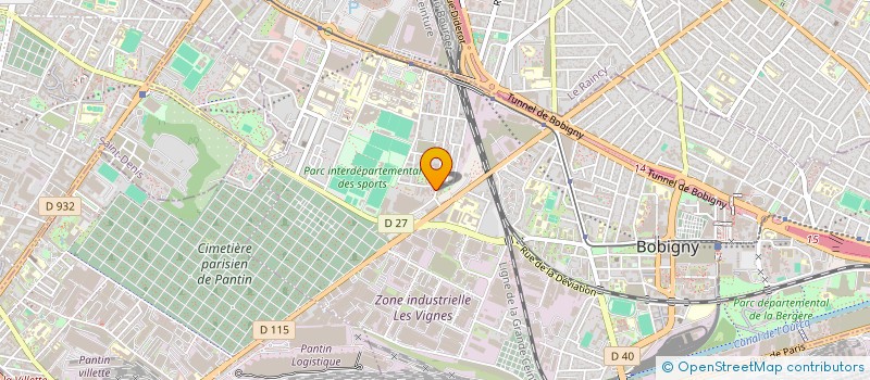 localisation de l'entreprise CADR  BOBIGNY