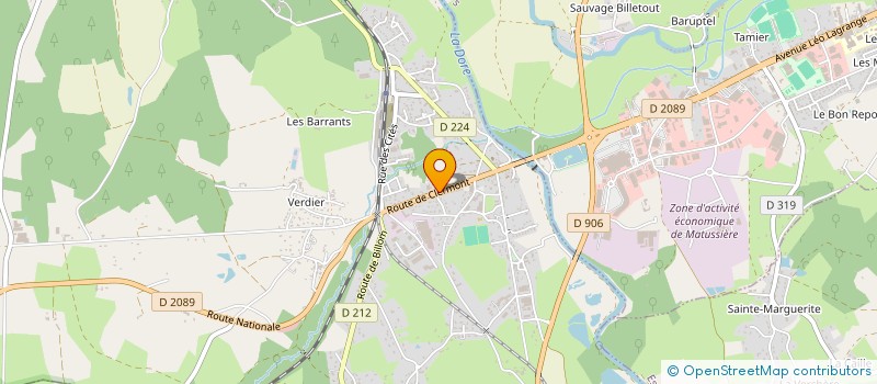 localisation de l'entreprise CADR'AUTO à PESCHADOIRES