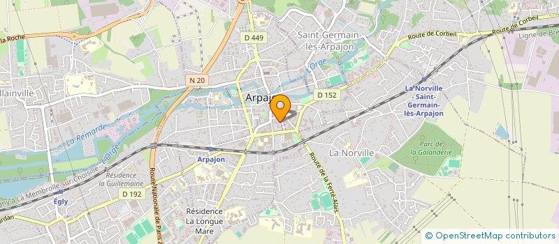 localisation de l'entreprise CADR'ECLAIR  ARPAJON