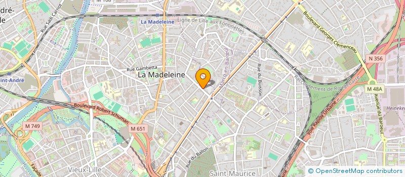 localisation de l'entreprise CADR'INVEST à LA MADELEINE