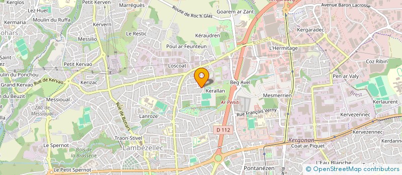 localisation de l'entreprise CADRAGE à BREST