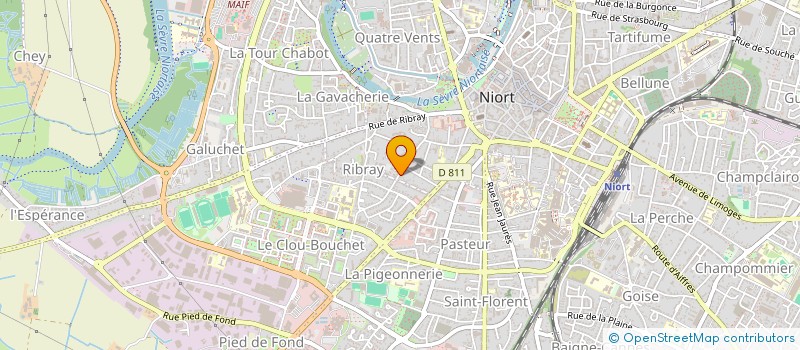 localisation de l'entreprise CADRAGE DEBORDEMENT  NIORT