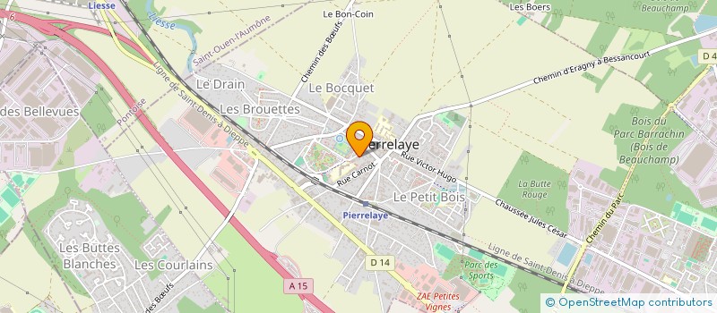 localisation de l'entreprise CADRAGE PRODUCTION  PIERRELAYE