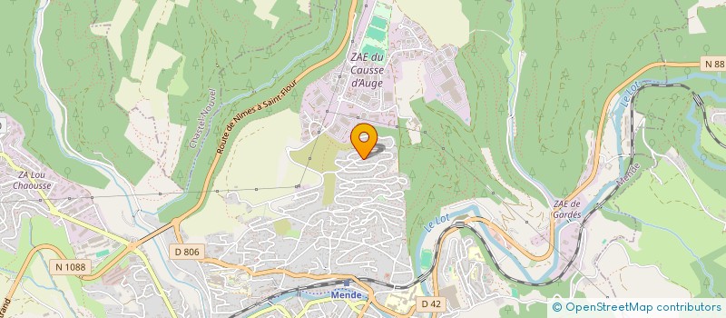 localisation de l'entreprise CADRAL  MENDE