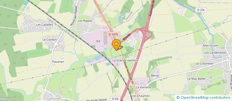 localisation de l'entreprise CADRAN  TOSSIAT