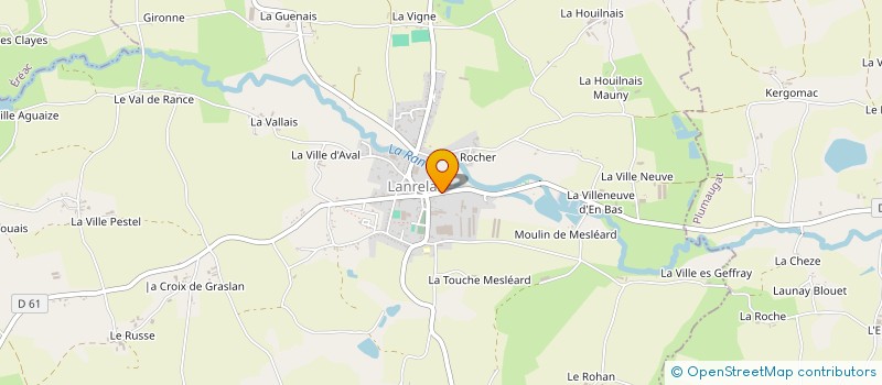 localisation de l'entreprise CADRAN D'ARMOR à LANRELAS